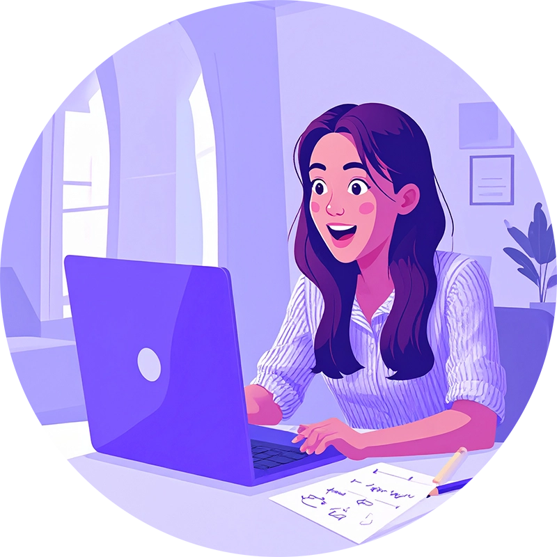 Student experiencing a career discovery moment